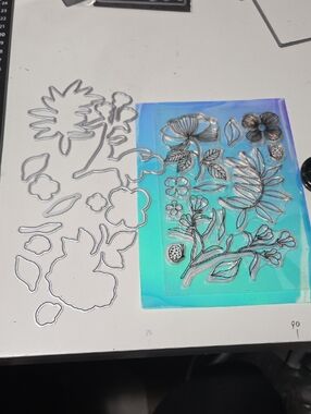 Bouquet Border #1  Stamp & Die Set